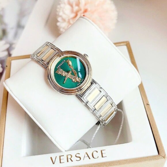 Versace Green Dial 36mm V Ladies Watch - Picture 3 of 6